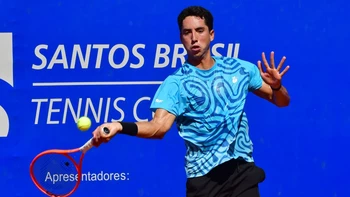 Murkel Dellien avanza en el challenger de Santos tras un duro partido Murkel Dellien avanza en el challenger de Santos tras un duro partido