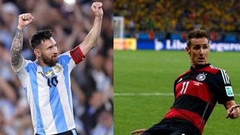 Messi se acerca a Klose en la cima de las victorias en Mundiales Messi se acerca a Klose en la cima de las victorias en Mundiales