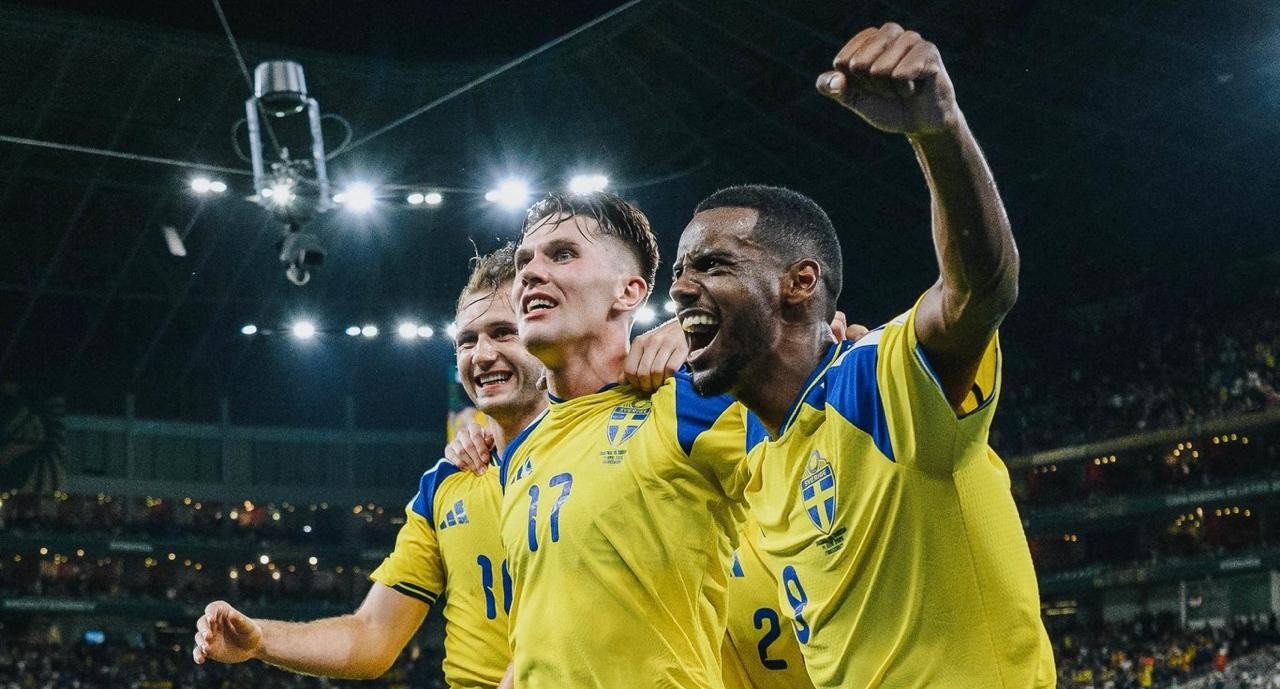 Suecia pasa por encima de Túnez y le aplica una paliza 5-1.