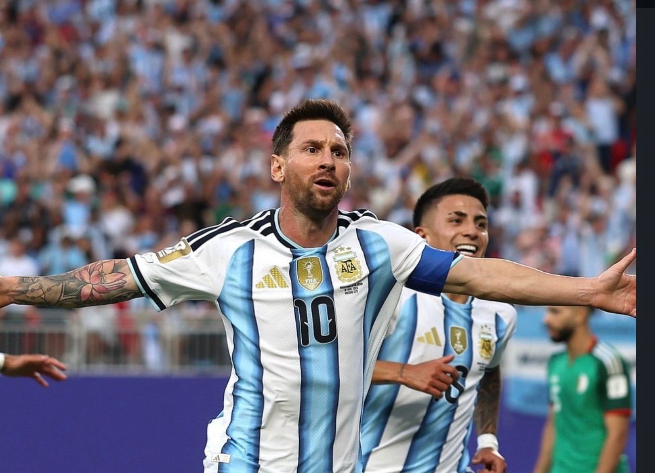 Messi marca triplete e iguala récord de goles en la historia de los Mundiales