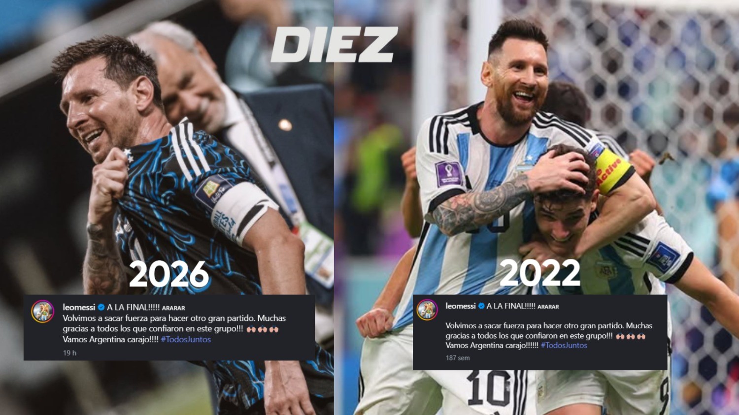 ¿Cábala? Messi repitió el mismo mensaje de Catar 2022 tras llevar a Argentina a otra final del mundo