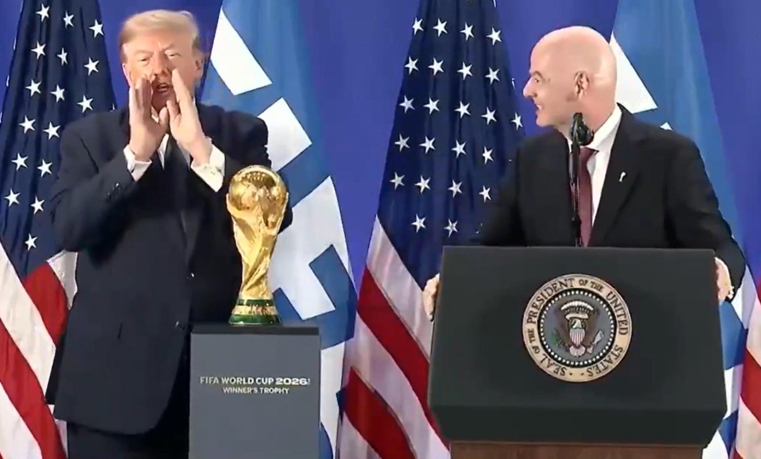 Trump llega a la final del Mundial: "Es difícil apostar contra Messi"