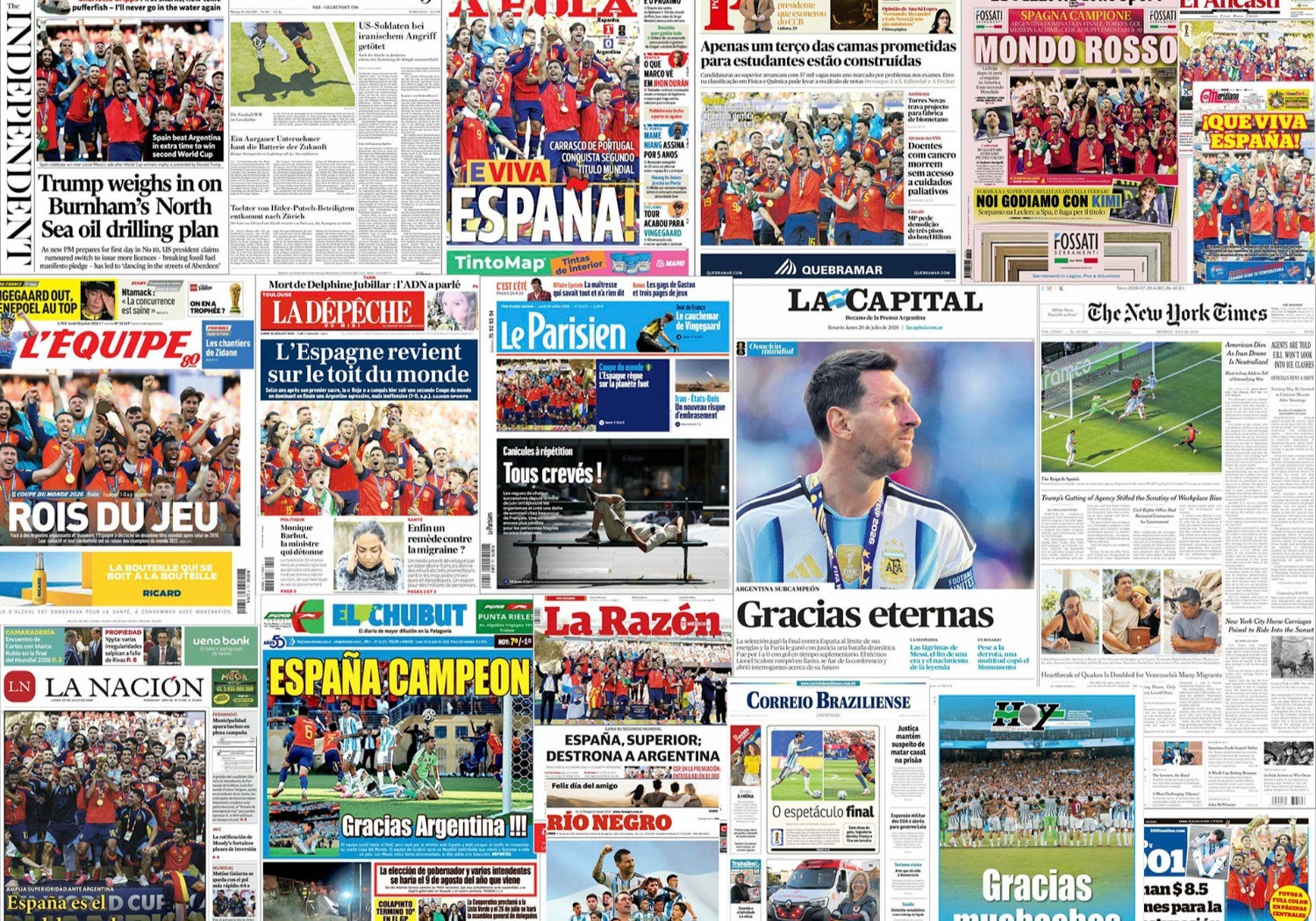La prensa mundial se rinde a los pies de España, "la mejor selección del siglo XXI"