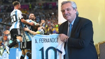 Presidente argentino dice que “cábalas son cábalas” y anuncia que verá la final del Mundial desde su casa Presidente argentino dice que “cábalas son cábalas” y anuncia que verá la final del Mundial desde su casa