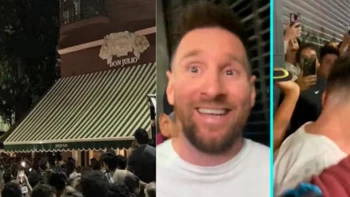 Lionel Messi desata la locura en un restaurante de Argentina Lionel Messi desata la locura en un restaurante de Argentina