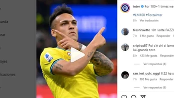 Te mostramos el video con el que el Inter rinde tributo a Lautaro Martínez Te mostramos el video con el que el Inter rinde tributo a Lautaro Martínez