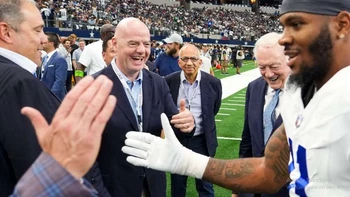 Infantino visitó la cancha de Cowboys, candidata a hospedar la final del Mundial 2026 Infantino visitó la cancha de Cowboys, candidata a hospedar la final del Mundial 2026