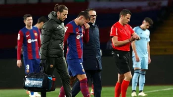 Ferran Torres sufre una lesión muscular en el muslo derecho Ferran Torres sufre una lesión muscular en el muslo derecho