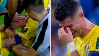 Inconsolable: Cristiano Ronaldo en lágrimas tras perder la final de la Copa del Rey en Arabia Saudita Inconsolable: Cristiano Ronaldo en lágrimas tras perder la final de la Copa del Rey en Arabia Saudita