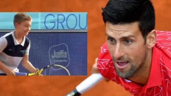 Un niño se anima a desafiar a Djokovic y se lleva la ovación con un puntazo Un niño se anima a desafiar a Djokovic y se lleva la ovación con un puntazo