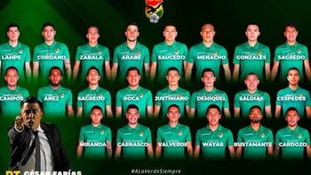 Por fin César Farías despeja dudas al presentar la lista de 22 convocados Por fin César Farías despeja dudas al presentar la lista de 22 convocados