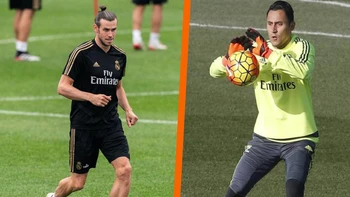 Bale y Navas volvieron a entrenarse con el grupo Bale y Navas volvieron a entrenarse con el grupo