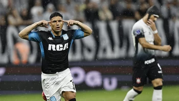 Racing empató (2-2) en su visita a Corinthians en la ida de ‘semis’ de la Sudamericana Racing empató (2-2) en su visita a Corinthians en la ida de ‘semis’ de la Sudamericana