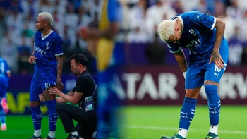 Neymar volvió a lesionarse en la victoria del Al Hilal en la Champions asiática Neymar volvió a lesionarse en la victoria del Al Hilal en la Champions asiática