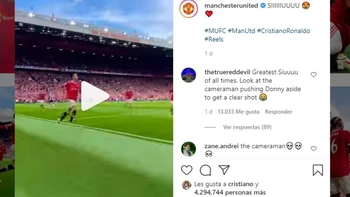 Millones de personas han visto el video del primer gol de CR7 contra el Newcastle Millones de personas han visto el video del primer gol de CR7 contra el Newcastle