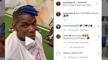 Paul Pogba tiene nuevo look y lo muestra en un video Paul Pogba tiene nuevo look y lo muestra en un video
