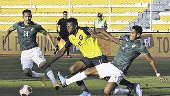 Bolivia ante Ecuador, saldo negativo Bolivia ante Ecuador, saldo negativo