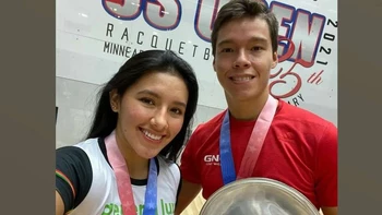 Carlos Keller y Angélica Barrios pusieron a Bolivia en el podio del US Open de ráquet Carlos Keller y Angélica Barrios pusieron a Bolivia en el podio del US Open de ráquet