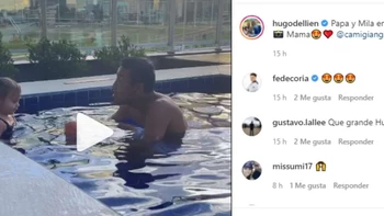 Hugo Dellien disfruta de la compañía de su hija Mila en el agua (video) Hugo Dellien disfruta de la compañía de su hija Mila en el agua (video)