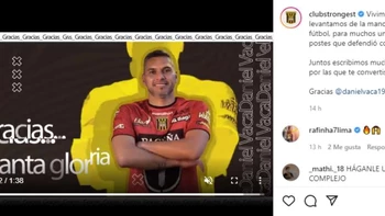 Te mostramos el video con el que The Strongest se despidió de Daniel Vaca Te mostramos el video con el que The Strongest se despidió de Daniel Vaca