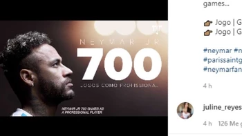 Neymar cumplió 700 partidos como futbolista profesional y lo conmemoró con un video Neymar cumplió 700 partidos como futbolista profesional y lo conmemoró con un video