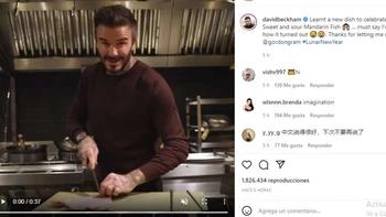 Beckham aprendió a preparar pescado mandarín agridulce y lo comparte con sus seguidores (video) Beckham aprendió a preparar pescado mandarín agridulce y lo comparte con sus seguidores (video)