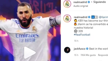 El Real Madrid rinde homenaje a Benzema, su tercer goleador histórico (video) El Real Madrid rinde homenaje a Benzema, su tercer goleador histórico (video)