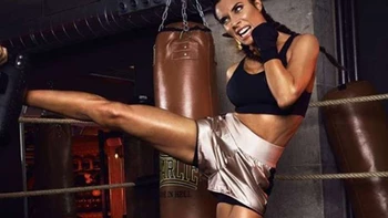 La esposa del futbolista Sergio Ramos es cinturón naranja de kick boxing La esposa del futbolista Sergio Ramos es cinturón naranja de kick boxing