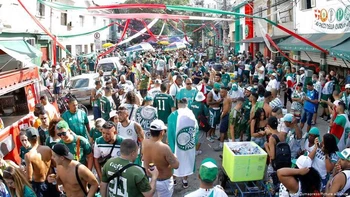 Hinchas del Palmeiras desafiaron confinamiento tras ganar la Libertadores Hinchas del Palmeiras desafiaron confinamiento tras ganar la Libertadores