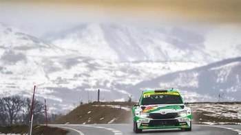Marco Bulacia luchó contra la lluvia y la nieve en la primera etapa del Rally Montecarlo Marco Bulacia luchó contra la lluvia y la nieve en la primera etapa del Rally Montecarlo