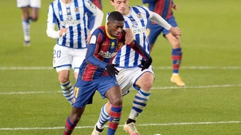 Dembélé lleva al Barcelona a octavos de Copa del Rey Dembélé lleva al Barcelona a octavos de Copa del Rey