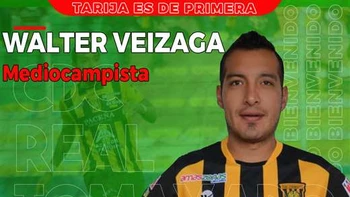 Real Tomayapo refuerza su medio campo con Walter Veizaga Real Tomayapo refuerza su medio campo con Walter Veizaga