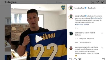 La buena causa que apoya un histórico de Boca juniors La buena causa que apoya un histórico de Boca juniors