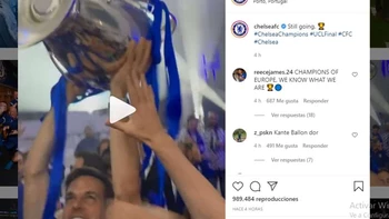 El festejo íntimo del Chelsea como campeón de Europa El festejo íntimo del Chelsea como campeón de Europa