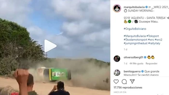 Video del espectacular vuelco de Marco Bulacia en el Rally de Cerdeña Video del espectacular vuelco de Marco Bulacia en el Rally de Cerdeña