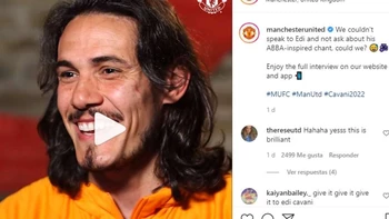 La canción que motiva a Edinson Cavani en el Manchester United La canción que motiva a Edinson Cavani en el Manchester United