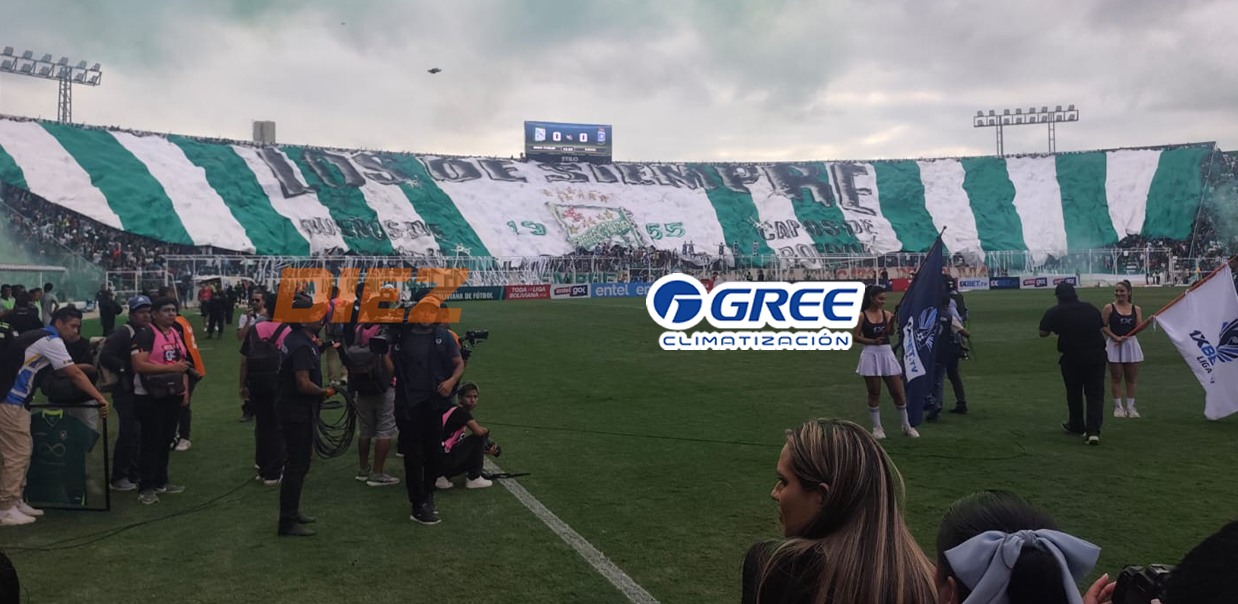 El clásico cruceño fue celeste en el estadio Tahuichi Aguilera 