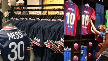 Camisetas de Messi en el PSG se agotan y habrá devolución con las del Barcelona Camisetas de Messi en el PSG se agotan y habrá devolución con las del Barcelona