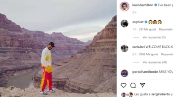 Lewis Hamilton regresó a las redes sociales Lewis Hamilton regresó a las redes sociales