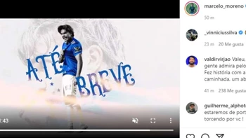 Marcelo Martins se despidió del Cruzeiro y se va a Cerro Porteño (video) Marcelo Martins se despidió del Cruzeiro y se va a Cerro Porteño (video)