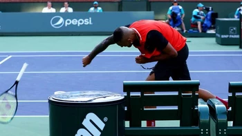 Nick Kyrgios tuvo otro festival de excesos ante Nadal en Indian Wells Nick Kyrgios tuvo otro festival de excesos ante Nadal en Indian Wells