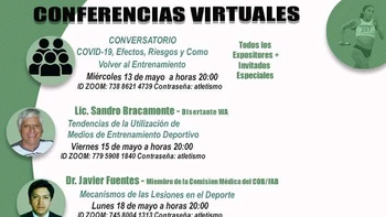 Federación de atletismo inició ciclo de conferencias online Federación de atletismo inició ciclo de conferencias online