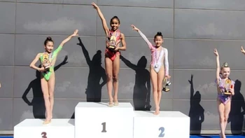 Gimnasta boliviana Megan González brilla en Estados Unidos Gimnasta boliviana Megan González brilla en Estados Unidos