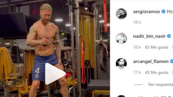 Sergio Ramos tiene su gimnasio en casa y no lo desaprovecha (video) Sergio Ramos tiene su gimnasio en casa y no lo desaprovecha (video)