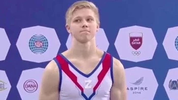 Gimnasta ruso sancionado por un año por usar símbolo proguerra "Z" Gimnasta ruso sancionado por un año por usar símbolo proguerra "Z"