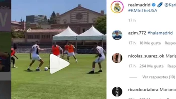 Karim Benzema se luce en el entrenamiento del Real Madrid (video) Karim Benzema se luce en el entrenamiento del Real Madrid (video)