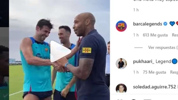 El Barcelona recibió la visita de Tierry Henry en Miami (video) El Barcelona recibió la visita de Tierry Henry en Miami (video)
