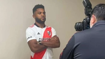 Colombiano Borja llega a River Plate de Argentina con difícil desafío Colombiano Borja llega a River Plate de Argentina con difícil desafío