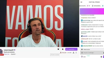 Luis Enrique debutó como "streamer" en Twitch Luis Enrique debutó como "streamer" en Twitch