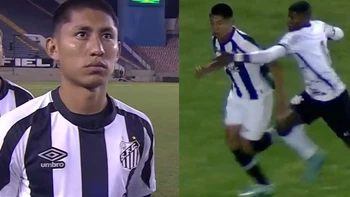Miguel Terceros y Enzo Monteiro fueron titulares en la final del Torneo Paulista sub20 entre Santos y Corinthians Miguel Terceros y Enzo Monteiro fueron titulares en la final del Torneo Paulista sub20 entre Santos y Corinthians
